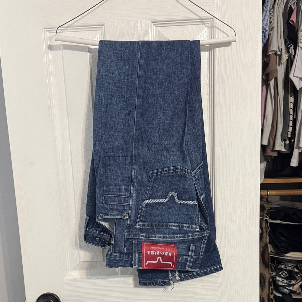 Kimes Ranch Men's Dark Blue Relaxed Jeans 27x32